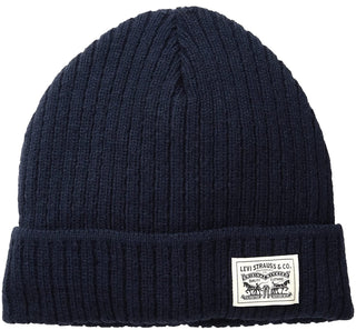 Levi's Men's 2X2 Knit Cuff Beanie Navy