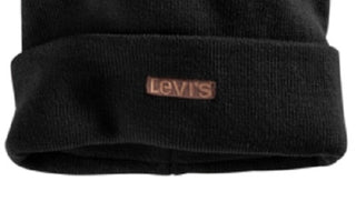 Levi's Men's Cuff Beanie With Tonal Embroidery Black