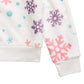 Evy Of California Big Girls Plush Snowflake-Print Top Beige Size Small