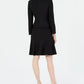 Le Suit Women's Three Button Diamond Jacquard Skirt Suit Black Size 8