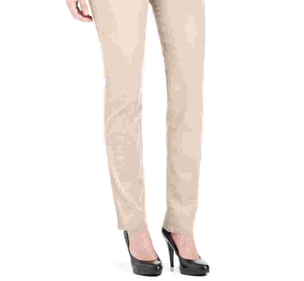 Style & CoWomen's Petite Tummy Control Slim Leg Denim Jeans Pink Size 14P