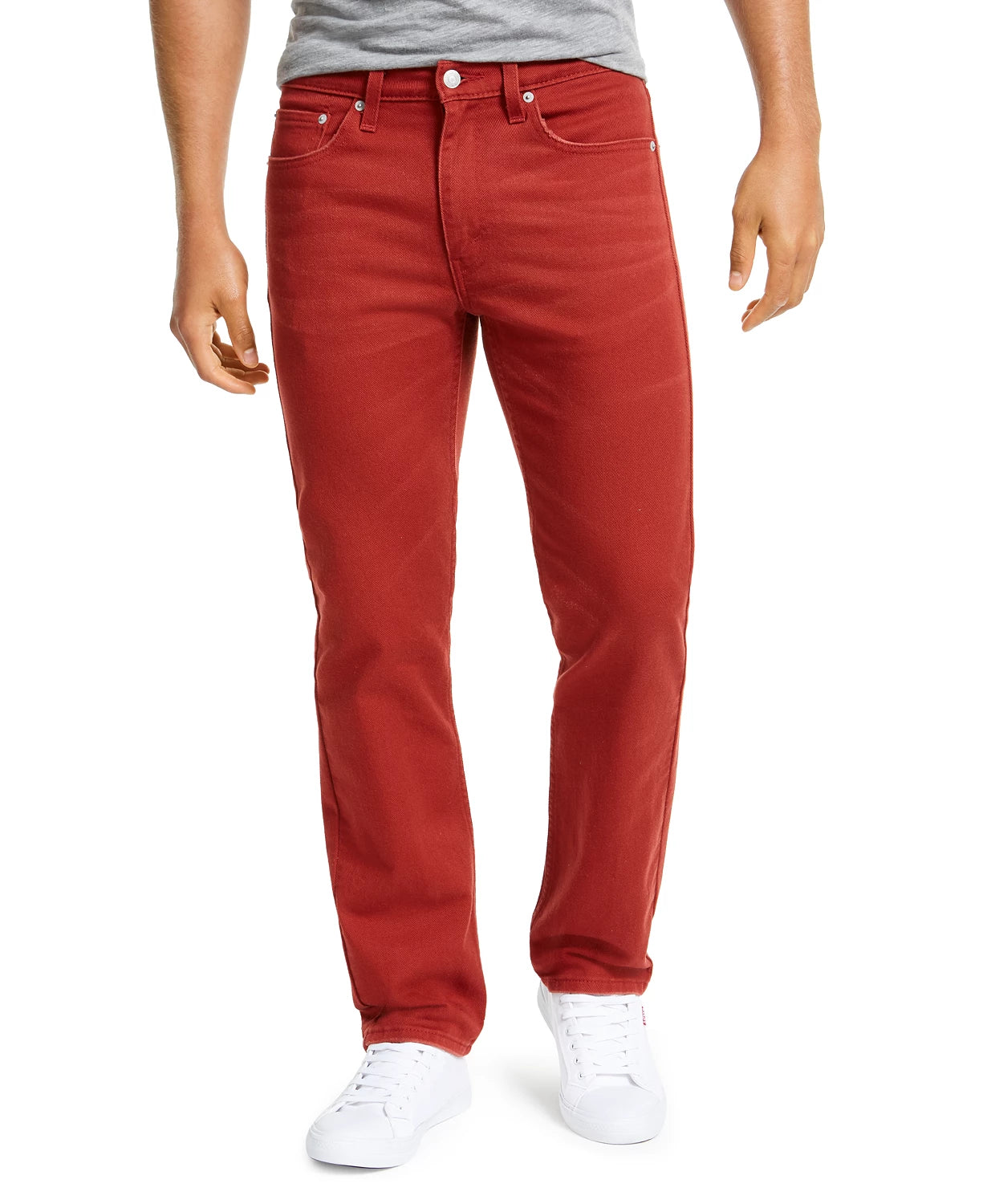Levi's Men's 514 Straight Fit Jeans Red Size 34X32