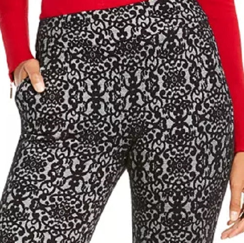 Thalia Sodi Women's Printed Skinny Cropped Trousers