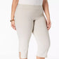 JM Women's Collection Plus Size Capri Pants Dark Beige Size 3X