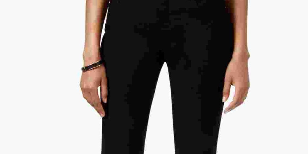 Style & Co Women's Curvy Fit Skinny Regular Short And Long Lengths Jeans Black Size 10