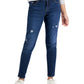 Style & Co Women's Curvy Fit Skinny Jeans Regular Short And Long Lengths Blue Size 8