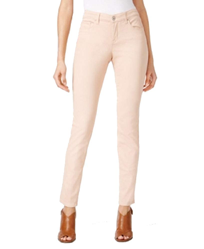 Style & Co Women's Curvy Fit Skinny Fashion Jeans Pink Size 6