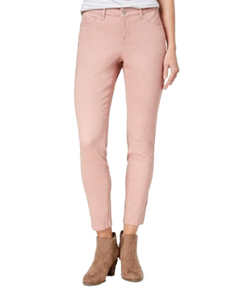 Style & Co Women's Curvy Fit Skinny Fashion Jeans Pink Size 18