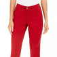 Style & Co Women's Curvy-Fit Skinny Fashion Jeans Red Size 6