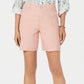 Style & Co Women's Comfort-Waist Cargo Shorts Pink Size 2