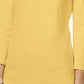 Charter Club Women's Boat Neck Button Shoulder Top Yellow Size Large