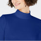 Charter Club Women's Cotton Mock Neck Top Blue Size X-Large