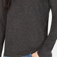 Weekend Max Mara Women's Long-Sleeve Crewneck Top Dark Gray Size Large