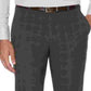 Perry Ellis Men's Portfolio Modern Fit Heathered Performance Dress Pants Heather Charcoal Size 40X32