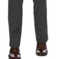 Perry Ellis Men's Portfolio Modern Fit Heathered Performance Dress Pants Heather Charcoal Size 40X32