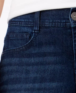 Style & Co Women's Tummy-Control Slim-Leg Jeans Blue Size 18 S