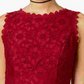City Studios Juniors' Lace Fit & Flare Dress Dark Purple Size 1