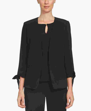 CeCe Women's Open Front Blazer Black Size 8