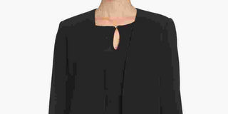 CeCe Women's Open Front Blazer Black Size 8