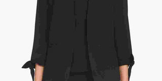 CeCe Women's Open Front Blazer Black Size 8