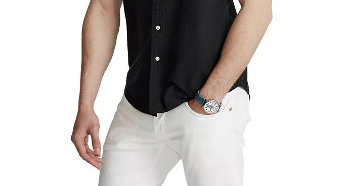 Ralph Lauren Men's Classic Fit Oxford Shirt Black Size X-Small