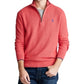 Ralph Lauren Men's Textured Quarter-Zip Sweater Bright Red Size X-Small