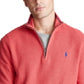 Ralph Lauren Men's Textured Quarter-Zip Sweater Bright Red Size X-Small