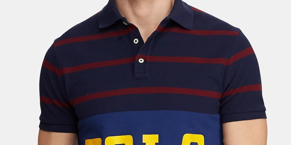Ralph Lauren Men's Classic Fit Retro Mesh Polo Shirt Navy Size Small