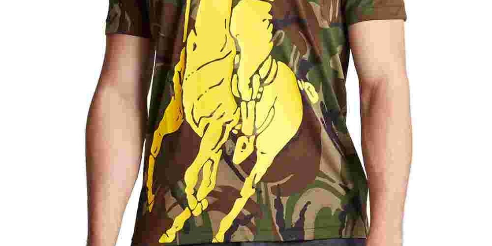 Ralph Lauren Men's Polo Sport Classic Fit Cotton Graphic Tee Green Size X-Large