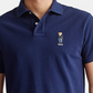Ralph Lauren Men's Basic Slim Fit Mesh Bear Polo Shirt Navy Size X-Small