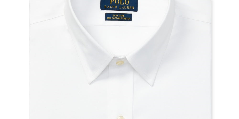 Ralph Lauren Men's Classic-Fit Easy-Care Dress Shirt White Size 18X34-35