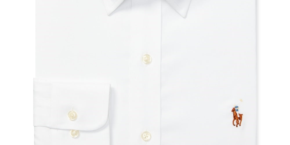 Ralph Lauren Men's Classic-Fit Easy-Care Dress Shirt White Size 18X34-35