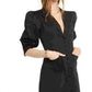 Danielle Bernstein Women's Tuxedo Mini Dress Black Size 8
