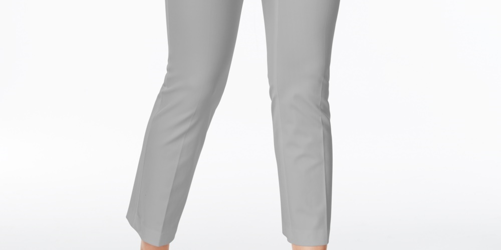 Alfani Women's Cropped Pants Grey Size 6 Petite
