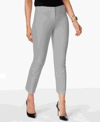 Alfani Women's Cropped Pants Grey Size 8 Petite