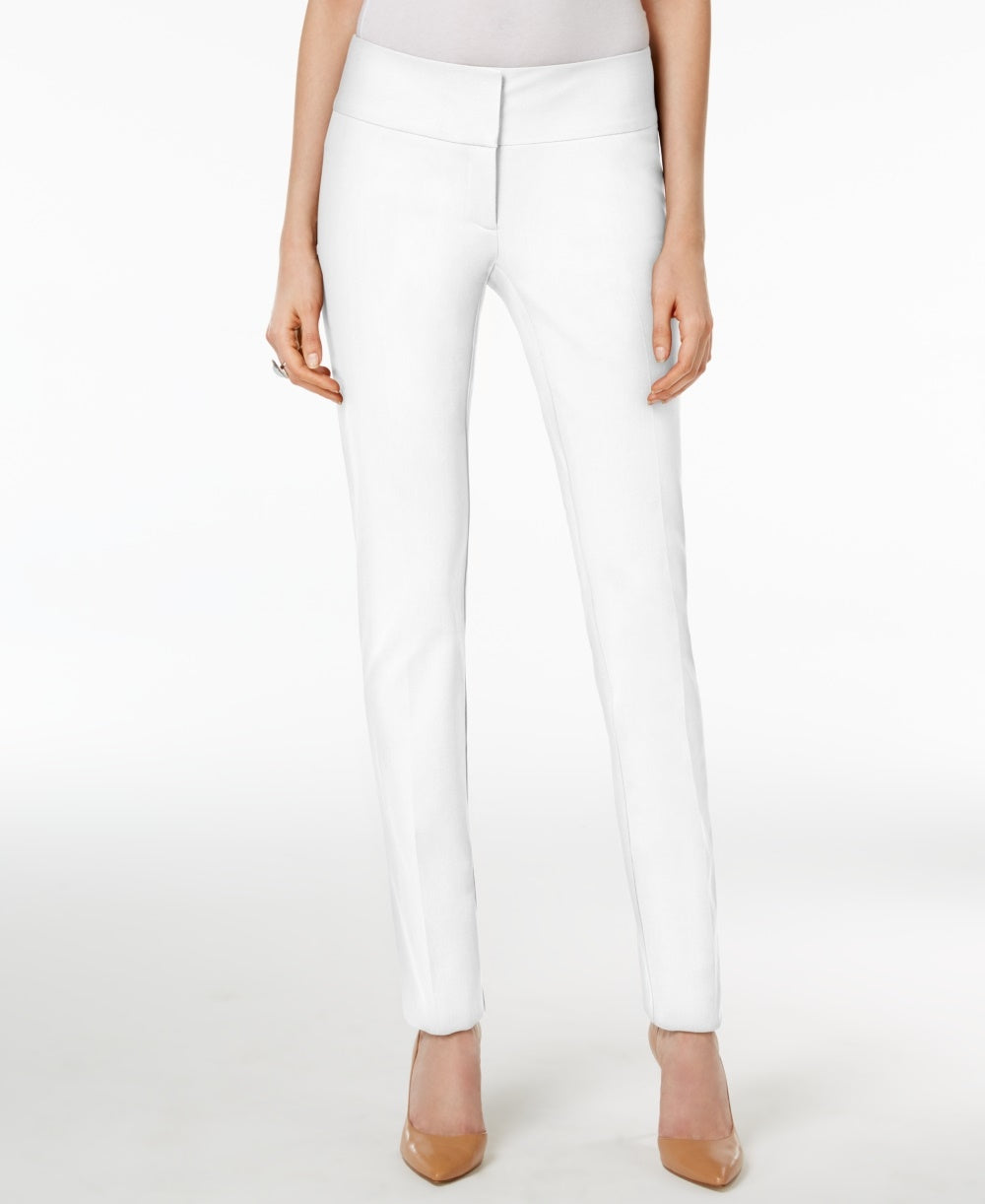 Alfani Women's Skinny Pants White Size 2 Petite