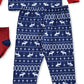Max & Olivia Baby & Toddler Boy's 3 Pc Reindeer Print Pajamas & Socks Set Navy Size 3T