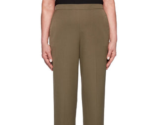 Alfred Dunner Women's Petite Cedar Canyon Pull-On Pants   Green Size 12 Petite