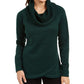 Ideology Women's Cowl-Neck Pullover Green Size Small