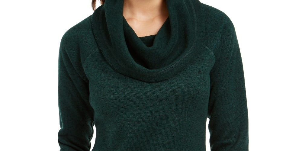 Ideology Women's Cowl-Neck Pullover Green Size Small