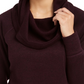 Ideology Women's Cowl Neck Pullover Purple Size XX-Large