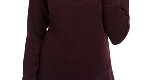 Ideology Women's Cowl Neck Pullover Purple Size XX-Large