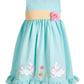 Good Lad Toddler Girl's Bunny Seersucker Dress Turq/Aqua Size 4