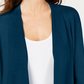 Alfani Women's Tie Sleeve Cardigan Teal Size XX-Large