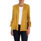 Alfani Women's Tie-Sleeve Cardigan Taupe Size Extra Large