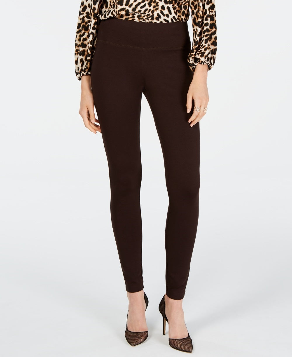 INC International Concepts Women's Seamless Leggings Brown Size 4 Petite Short