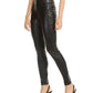 INC International Concepts Women's Faux-Leather Skinny Pants Black Size 0 Petite