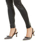 INC International Concepts Women's Faux-Leather Skinny Pants Black Size 0 Petite