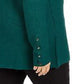 Alfani Women's Ribbed Snap-Detail Sweater Dark Green Size Large