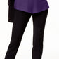 Alfani Women's Ribbed Snap-Detail Sweater  Dark Purple Size Small